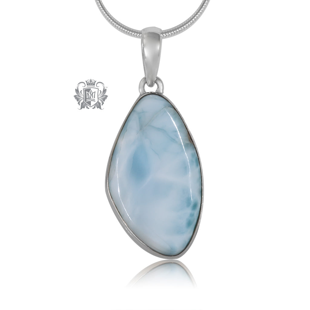 Large hot sale larimar pendant