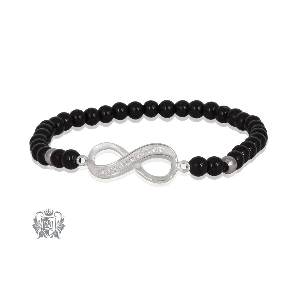 Black Onyx Infinity Friendship Bracelet – Metalsmiths Sterling