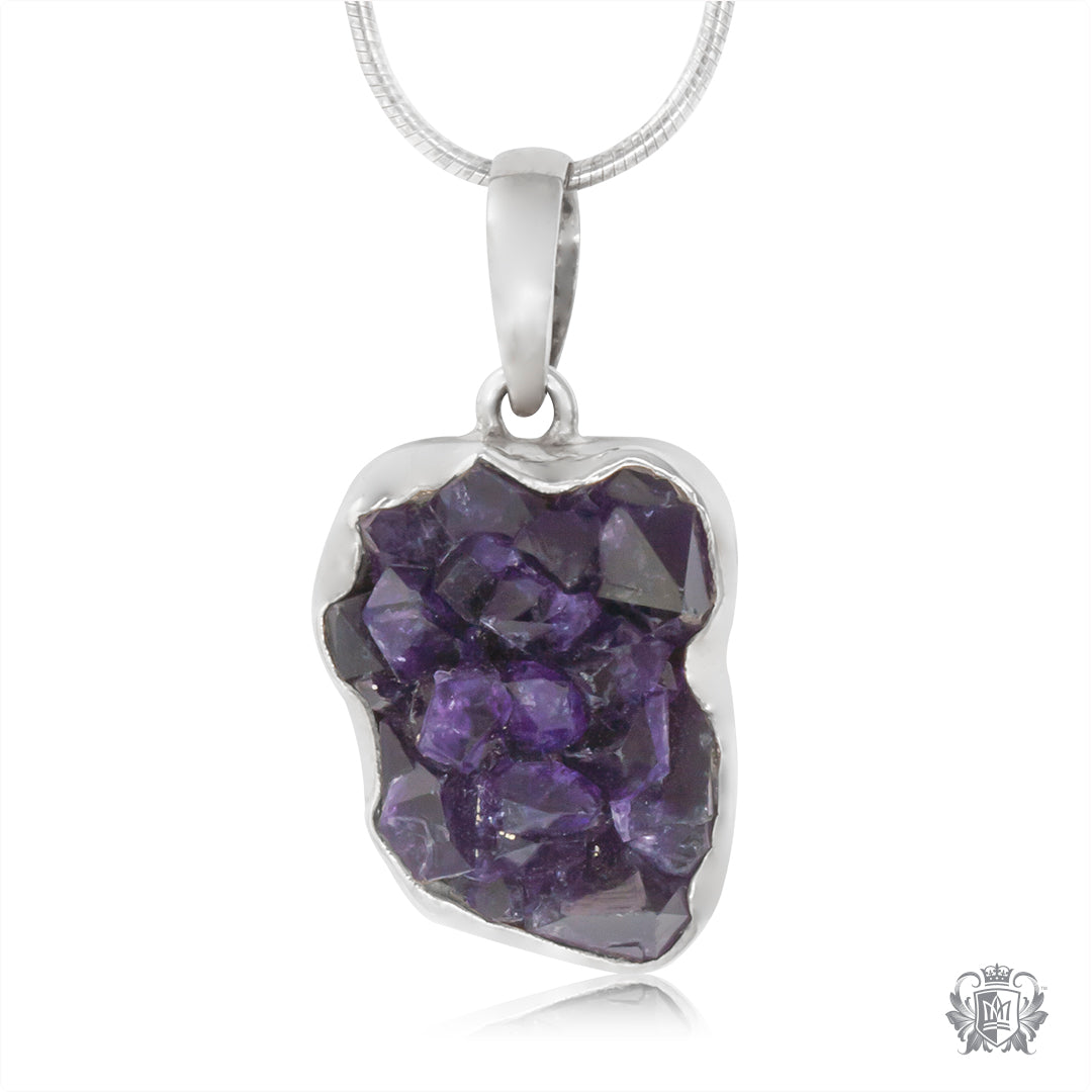 Amethyst sales druzy pendant