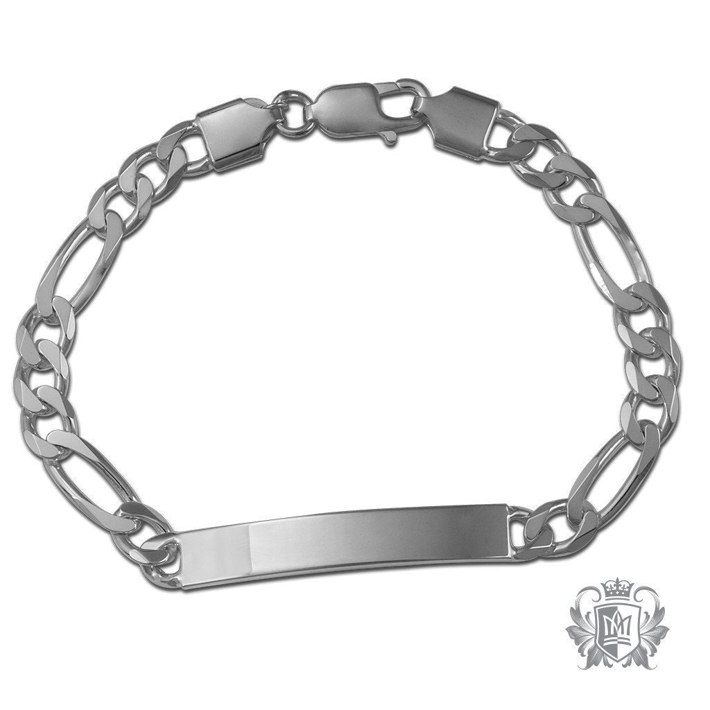 Medium Figaro ID Bracelet (180 Gauge)