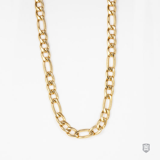 5mm Gold Fused Figaro Chain