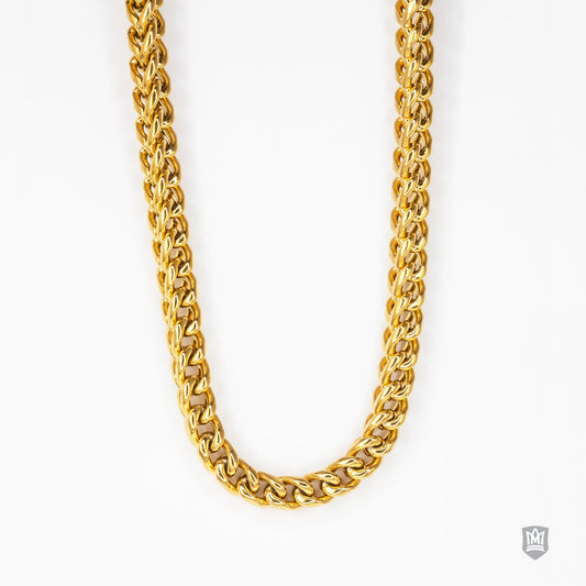 6mm Double Curb Gold Fused Chain