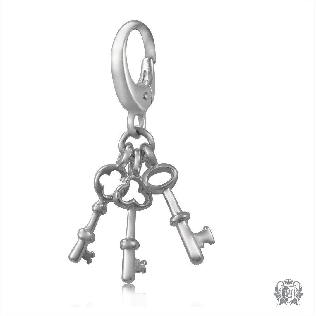 Vintage Triple Key Charm