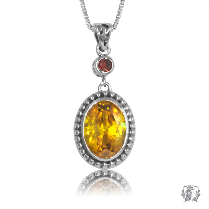 Oval Panos Konidas Pendant | Sterling Silver Gemstones – Metalsmiths ...